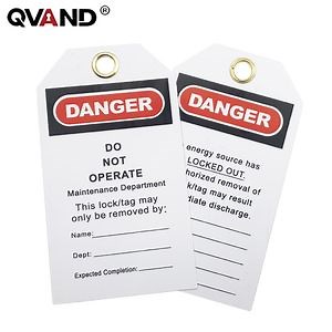 [Hot Item] Durable PVC Lockout Tagout Labels for Safety Compliance