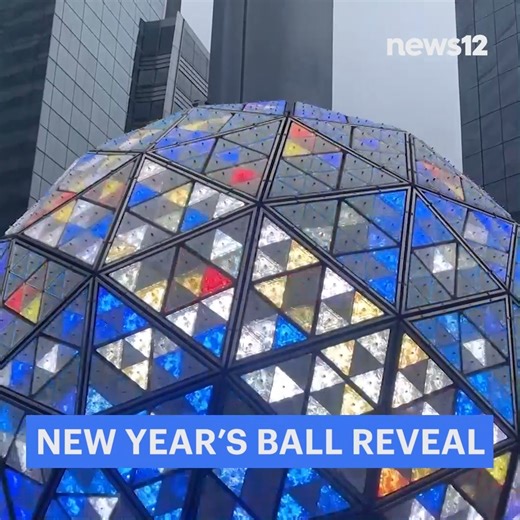 TIMES SQUARE BALL DROP: The grand reveal of the 2024 New Year's Eve Ball took place today - it has 2,688 crystal triangles and weighs nearly six tons! https://bit.ly/3Tz2XKq | News 12 The Bronx