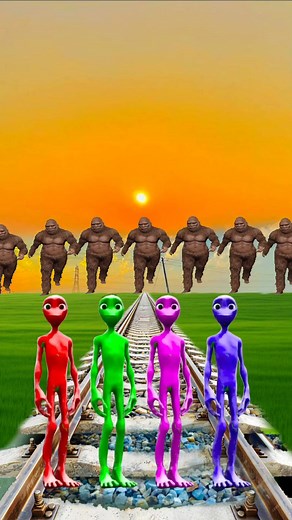 161K views · 835 reactions | equal dame tu cosita 4 all colors alien dance vs green crocodile & train driver tom... #vfxt #funnyvideo #reel #funy #viral | Ismail 009 | Facebook