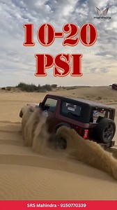 🤯 Tyre Pressure for Multiple Terrains | Mahindra Thar Tamil | SRS Mahindra Thanjavur | Call 9150770339 | | Mahindra SRS Cars
