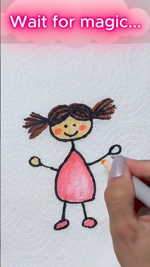 Draw the Most ADORABLE Fairy Princess - So Cute! 👸✨ #shorts #kids