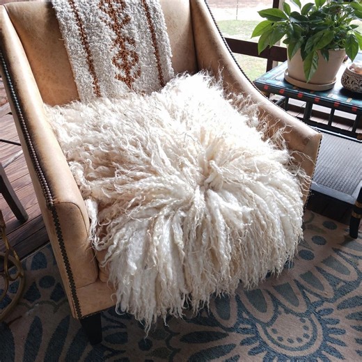 RESERVED/HOLD Hand Made Felted Wool Sheep Friendly "sheepskin" Sheep Fleece, Pillow, Lap Blanket Holland - Etsy