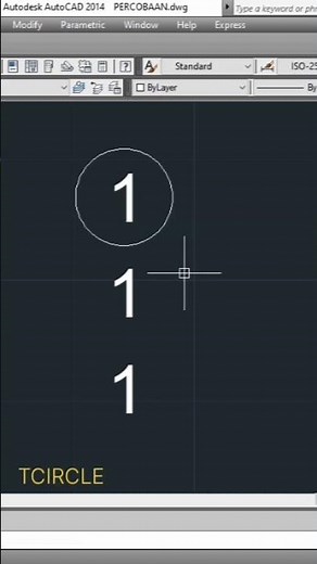 Cara membuat kurung text otomatis menggunakan TCIRCLE #autocad #sketchup #vraysketchup #cadpemula