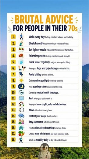18 Healthy Habits Everyone Over 70 Should Follow | Tips for Healthy Aging