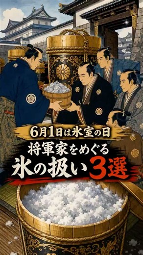 6月1日は氷室の日。将軍家をめぐる氷の扱い3選 #日本史 #江戸時代 #将軍家 #雑学 #歴史