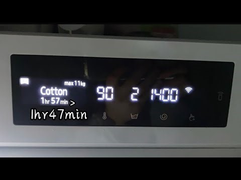 Samsung Bespoke AI WW11BB704DGW - Cotton 90° - Full Cycle