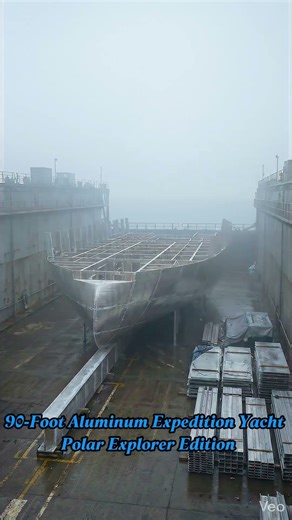 90-Foot Aluminum Expedition Yacht – Polar Explorer Edition #shorts #yacht #90-foot