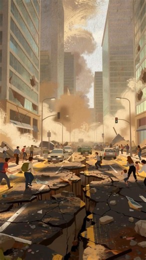 How earthquake occurs animation