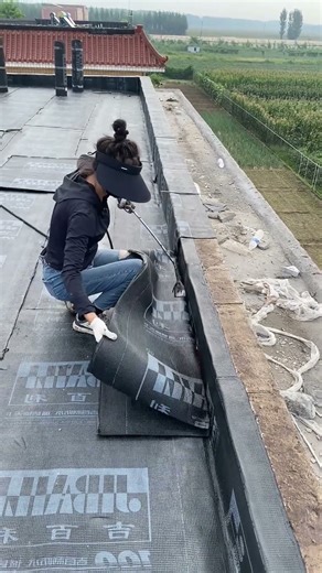 Waterproofing membrane Installation, A durable building material widely used for roofs