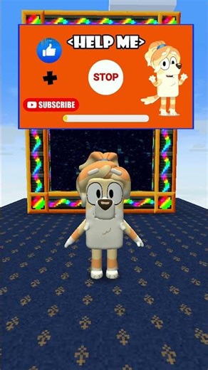 Guess The Correct Logo – Bluey Edition ✅🤔#minecraft #shorts #bluey