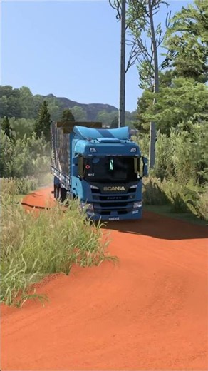 🚛 Scania Caixaria saindo da fazenda #andregamer #eurotrucksimulator2 #modsbr #ets2 #jogodecaminhão