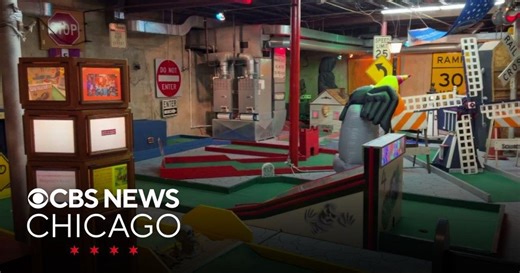 See the mini golf course in the basement of a funeral home