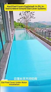 Hard Pool Covers Explained: In-Pit, In-Seat & Above-Ground Slat Cover Systems#poolcover #sunroom