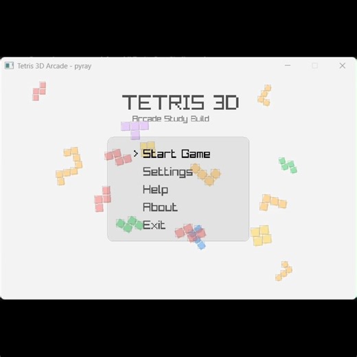 Pietro Marchetta | Tetris 3D in Python + raylib/pyray: un progettino fatto in circa un mese, a tempo perso (aka “dopo cena e tra un bug e l’altro”). Menu... | Instagram