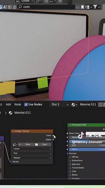Coloca videos e imágenes en tus escenas en blender👾 #blender #3d #blenderanimation #modelado3d #blender3d #blendercommunity #fyp