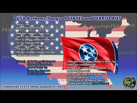 Tennessee State Song ROCKY TOP with music, vocal and lyrics