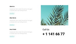 Call us - Html Code Example by Nicepage