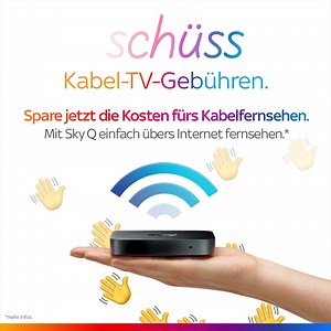 Mit Sky Q siehst du jetzt Fernsehen übers Internet. Ganz ohne Kabel-TV Anschluss. Immer mit drin: deine liebsten Free-TV Sender in HD, zahlreiche Sky-Sender und die neuesten Serien. | Sky Deutschland
