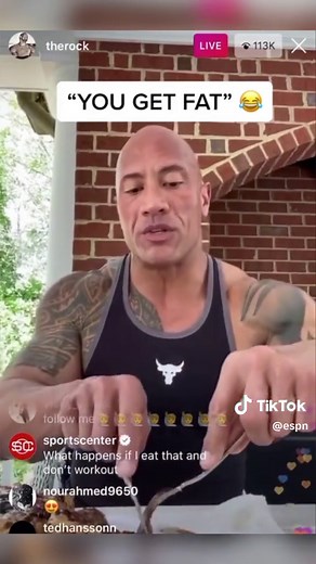 @The Rock answering our tough questions about his cheat meal 😂 | The Rock