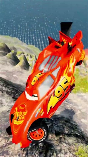 Truck vs Giant Lava Pit 😱 BeamNG drive #94 #beamng #beamngdrive #usa #brasil #viral #short #shorts