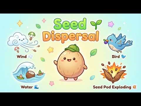 How Seeds Travel | Seed Dispersal Explained for Kids