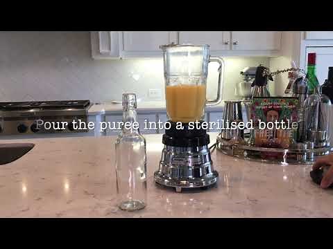 How to make Peach Puree for cocktails from andypearsondrinks.com