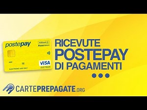 Ricevute di pagamento con PostePay - Tutti i dettagli