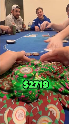 3 way all in with aces? #poker #shorts