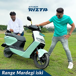 143K views · 1.1K reactions | Kya bhool gaya tha? Big size electric scooter ATHER RIZTA worth buying problems and low range #scooter #ev #new #move #electric #ride #budget #friendly #kingindian | King Indian | Facebook
