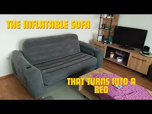 Inflatable Sofa From Intex That Turns Into A Bed