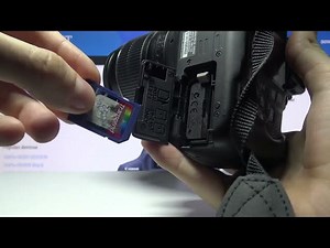 How to Insert SD Card in Canon EOS Rebel DSLR Camera - How to ...