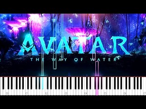 Avatar 2 - The Way of Water (Theme Music) - (EASY) Piano Tutorial
