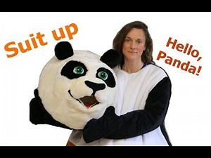 Hi friends! Dress up in a Panda mascot costume. | I am making mascots
