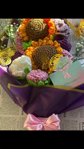 Create Lasting Crochet Flower Bouquets