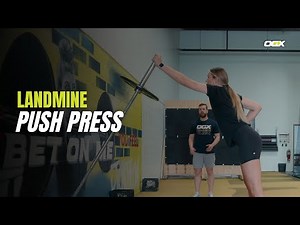 Landmine Push Press | Full Body Power for Softball Athletes