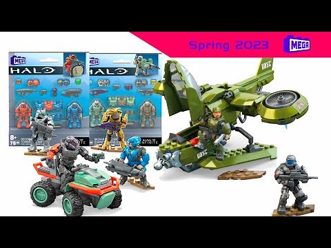 MEGA Halo Spring 2023 Set REVEAL | Yoroi Spartan, Hornet, Pulse Carbine & More