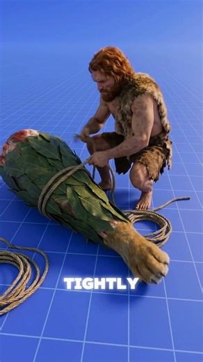How to Cook a Saber-Tooth Tiger Leg🍖🔥