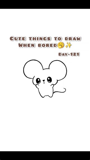 Cute Things To Draw When Bored Day-121 #easy #cute #art #drawing #tutorial #simple #sketch #doodle