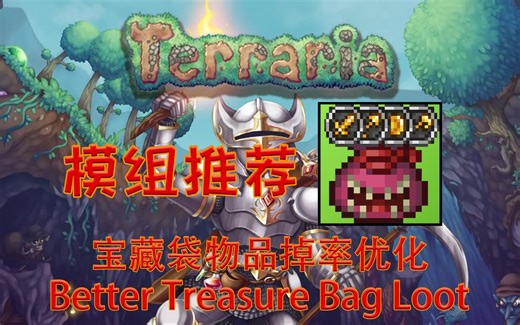 【泰拉瑞亚】实用模组推荐 宝藏袋物品掉率优化 Better Treasure Bag Loot 【33】