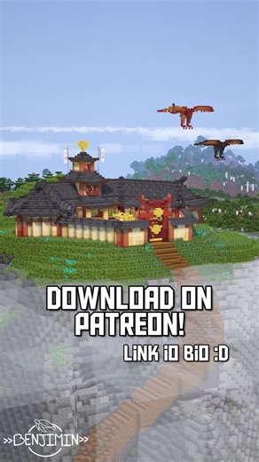 Benji || Minecraft Builds on Instagram: "Lego Ninjago 1:1 Monastery of Spinjitzu UPGRADED survival base in Minecraft! 🔥✨ Now on a bigger mountain, more stairs, the dragon statue and the elemental dragons! 🔻Download now on Patreon! 🔻 -Link in Bio- _____________________________________ 🪷FOLLOW me @Official_Benjimin for more! 🌱COMMENT to tell me what you think! 🌿LIKE and SAVE to show me your support! _____________________________________ 🏡Built on Builders Hub 🛵IP: builders-hub.net 🌃Shader