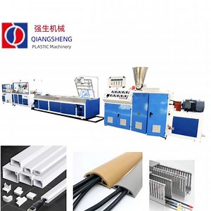 [Hot Item] Plastic Profile PVC UPVC Edge Banding Corner Bead Square/U Shape Wiring Duct Electrical Wire Slotted Cable Trunking Channel Extrusion Line Machine Extruder