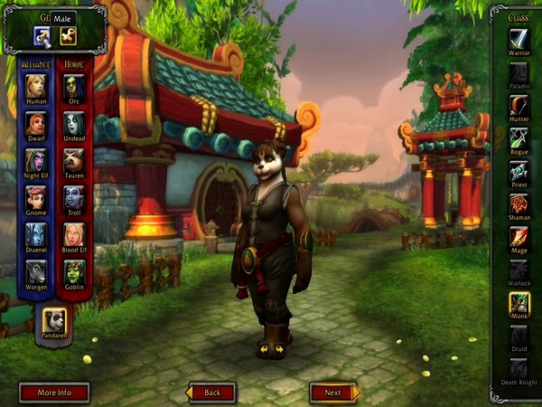 Mists of Pandaria Beta: Creating Your Pandaren