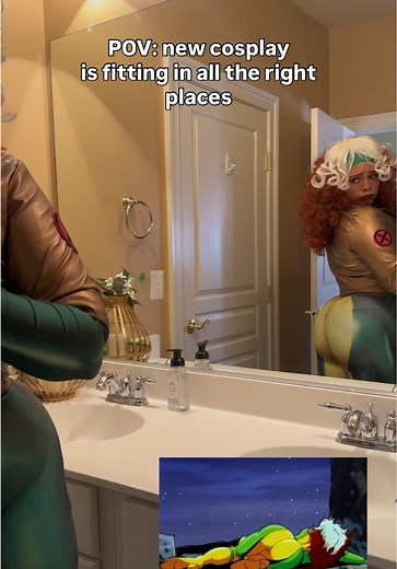 As soon as I put this cosplay on I had to bring this sound back LMAO Who’s ready to try out Rogue in Marvel Rivals today?! 👀💚 #Rogue #RogueCosplay #Marvel #Marvelrivals