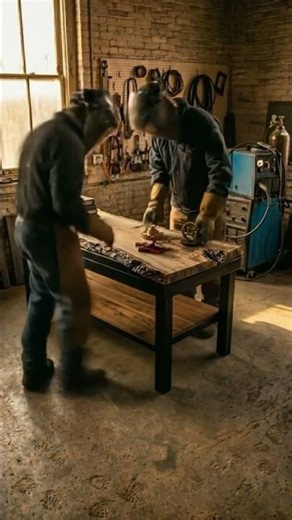 From Raw Wood to Industrial Masterpiece 🔥 Live Edge + LED Build