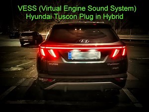 hyundai tucson plug in hybrid Virtual Engine Sound System (VESS) - electric sound
