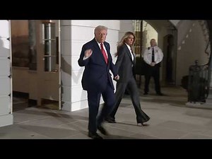 Melania and Donald Trump leave White House for State of the Union speech