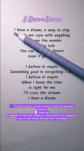 Sing Along & Learn English 🎤 | I Have a Dream (1)(Karaoke)