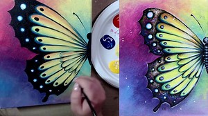 6.7K views · 394 reactions | "Rainbow Butterfly - Acrylic"...