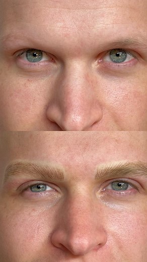 Julie 🇰🇷 Denver Brows | Alopecia client from today 🤩 I loooove working with alopecia clients. Wispy Nano brows are definitely the best technique for Male and... | Instagram