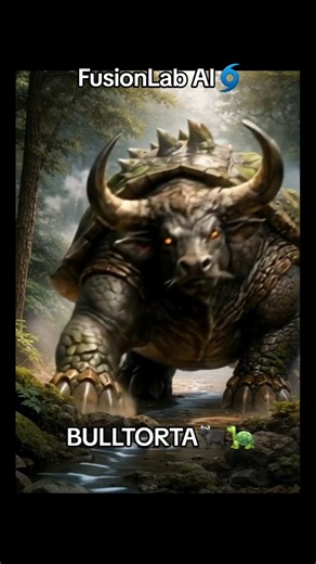 Bull🐃Turtle🐢Fusion🌀 #animals #fusion #shorts #bull #turtle
